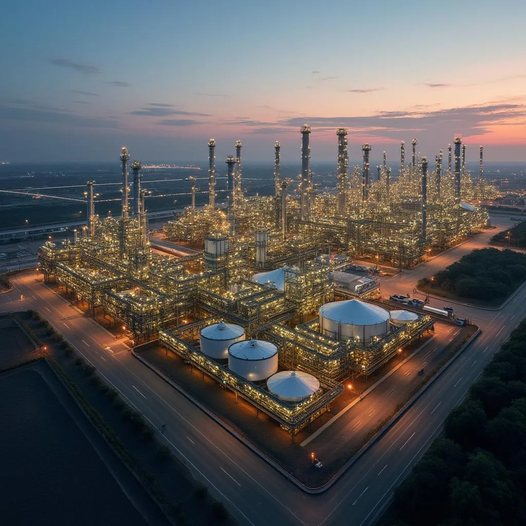Refinería moderna en Argentina